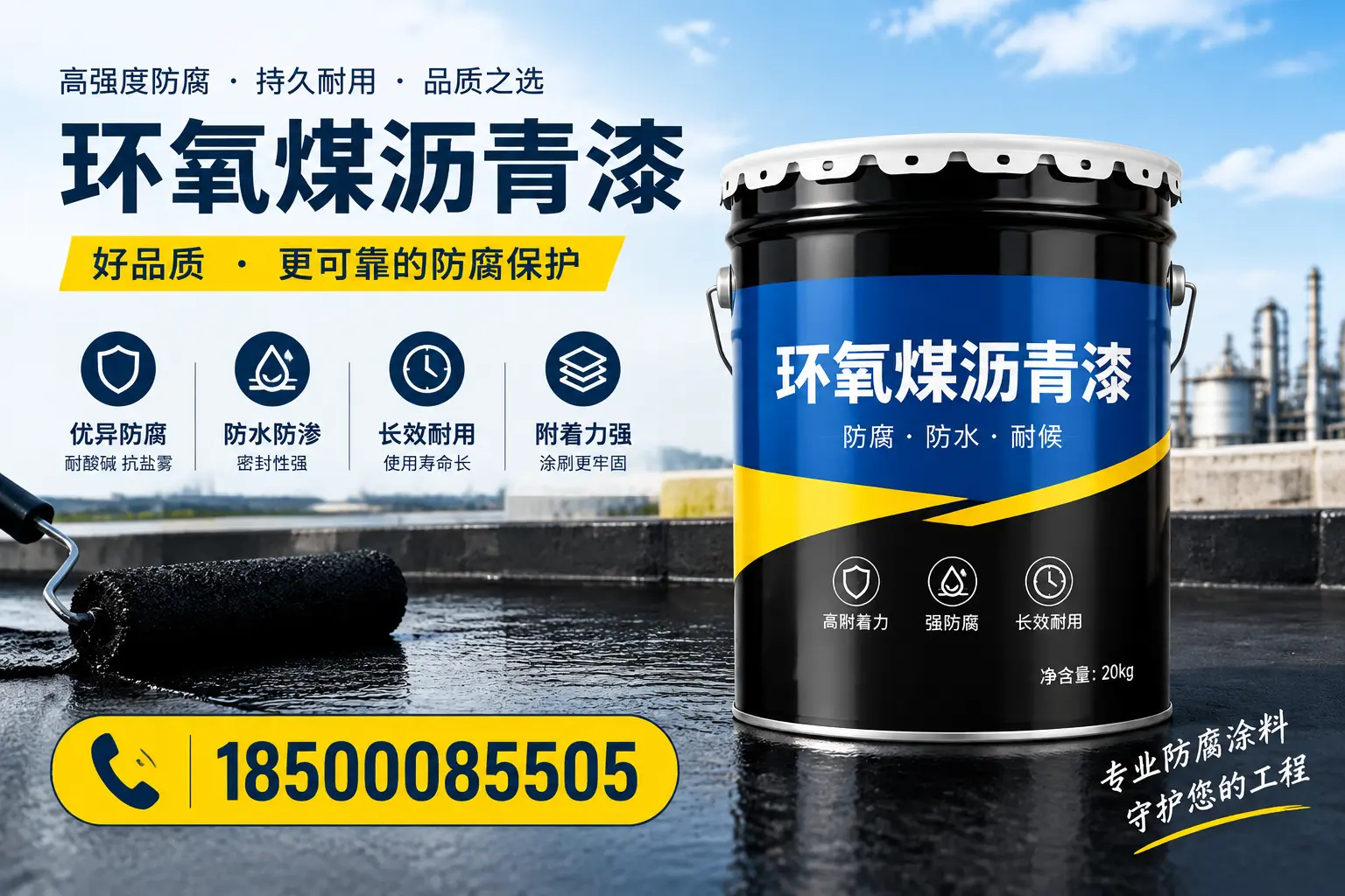 选择环氧煤沥青漆的五大理由,保定客户必知