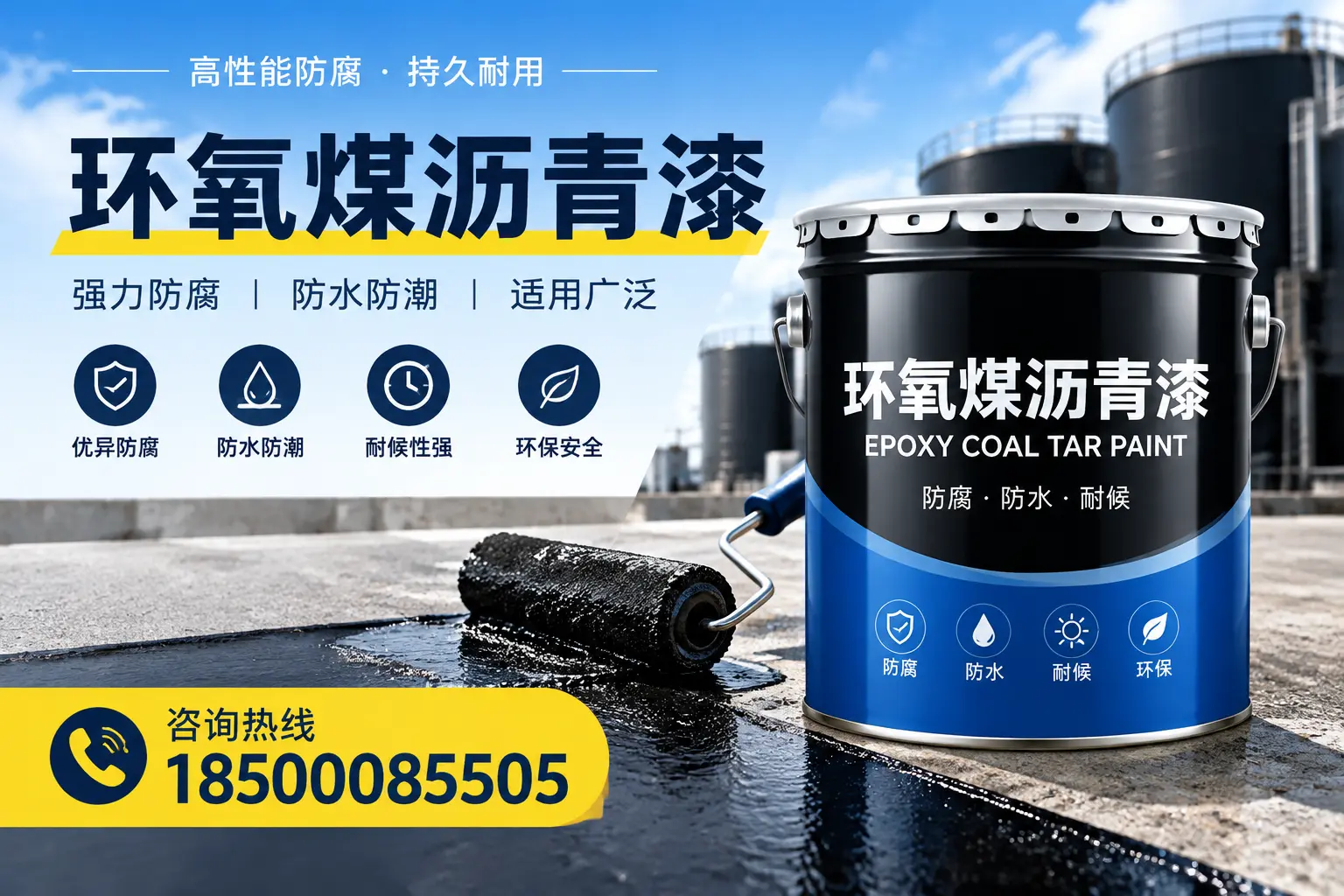 选择环氧煤沥青漆的五大理由,保定客户必知